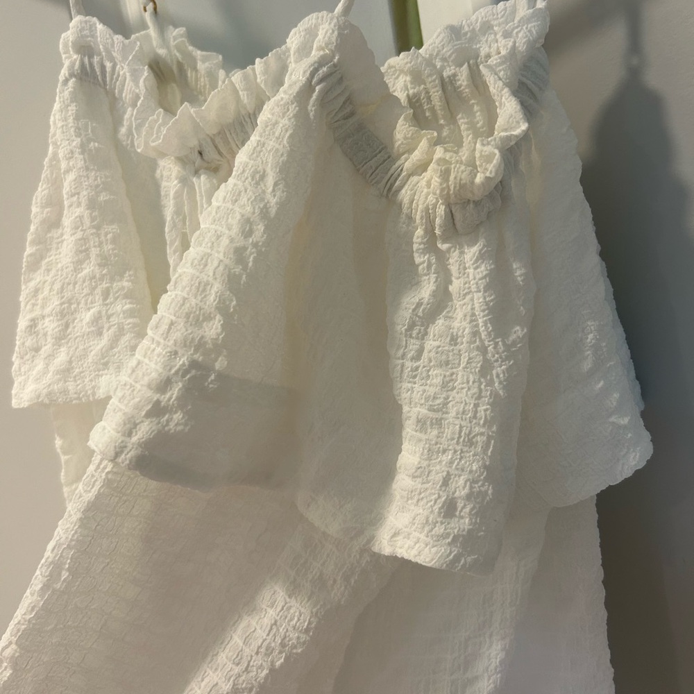 Lilly Pulitzer White Textured Shell Tank Top - Picture 5 of 6